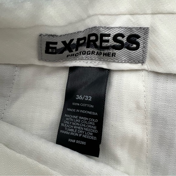 Express Photographer Dress Pants Light Grey Men's 36x32 36/32 - Picture 3 of 3